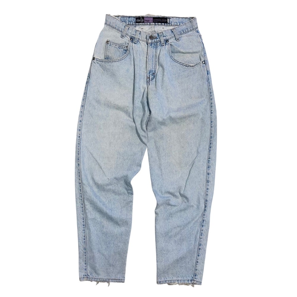 Vintage Levis SilverTab Baggy Jeans Mens 28x31 Light Wash Denim Made in USA 90s